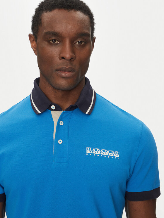 Napapijri Napapijri Tricou polo E-Zeri NP0A4ID4 Albastru Regular Fit