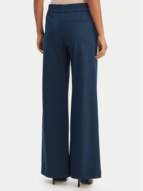 Patrizia Pepe Patrizia Pepe Hlače iz tkanine 8P0813/A715 Modra Wide Leg