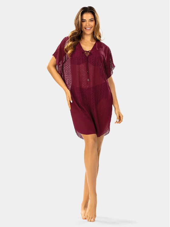 Feba Feba Vestito da spiaggia F122A Bordeaux