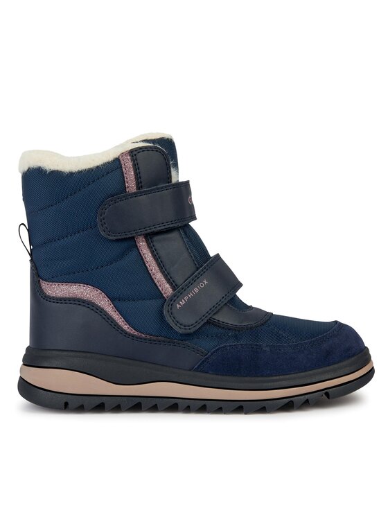Geox Geox Snehule J Adelhide Girl B Ab J36EWB 054FU C4002 S Tmavomodrá