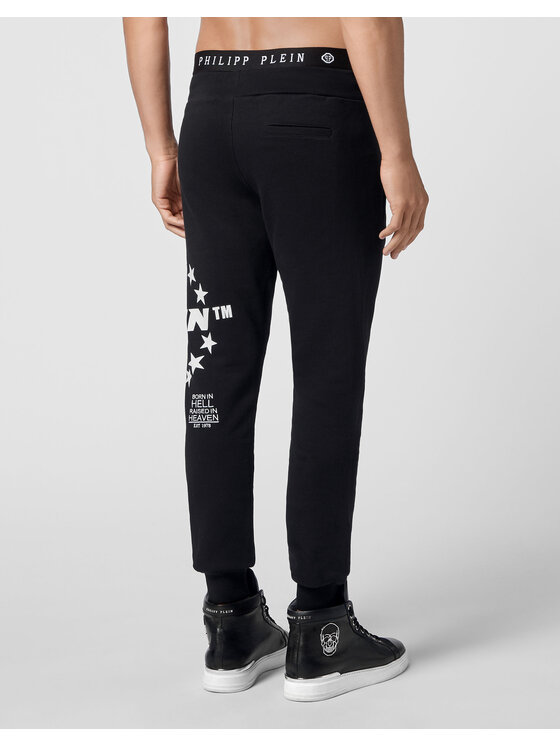 PHILIPP PLEIN PHILIPP PLEIN Teplákové kalhoty 3901 Černá Jogger Fit