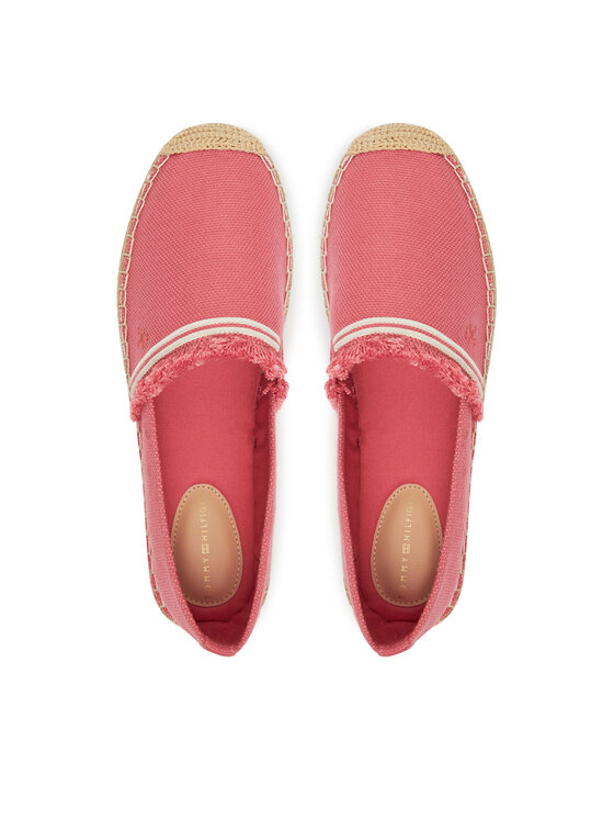 Tommy Hilfiger Tommy Hilfiger Espadrilles Fringe Canvas Closed Espadrille FW0FW08881 Rózsaszín