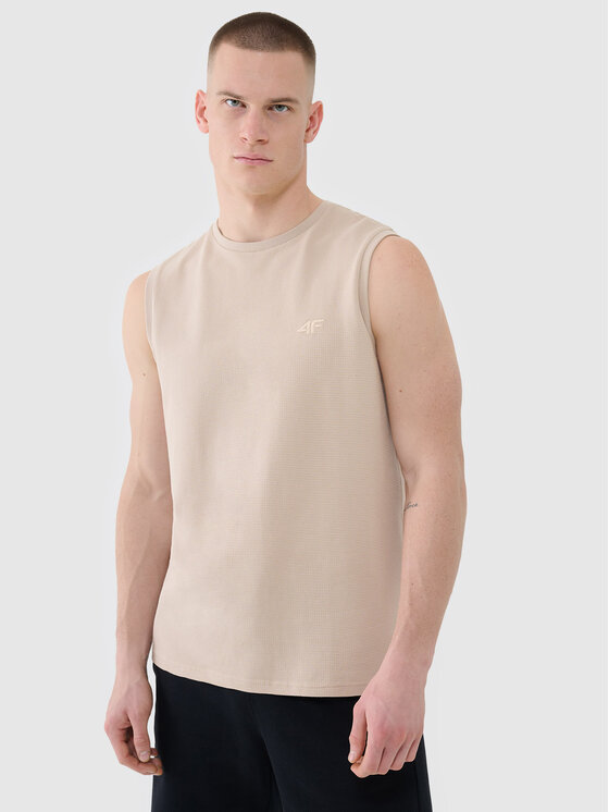 4F 4F T-Shirt 4FRSS25TSLEM233-83 Brązowy Active Fit