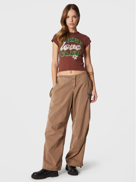 T-shirt 75439976 Marrone Regular Fit