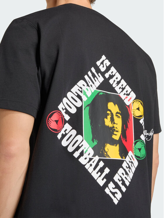 adidas adidas Koszulka techniczna Bob Marley Czarny Regular Fit