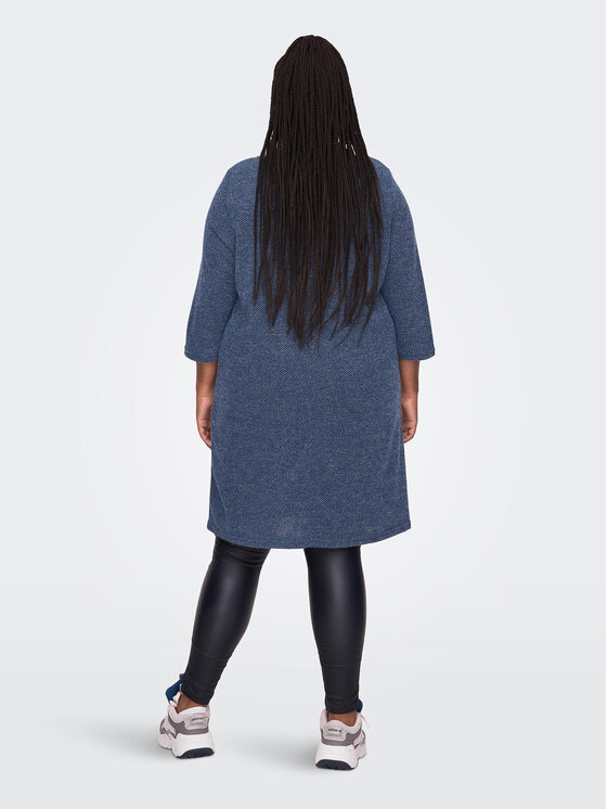 ONLY Carmakoma ONLY Carmakoma Strickkleid 15196520 Dunkelblau Loose Fit