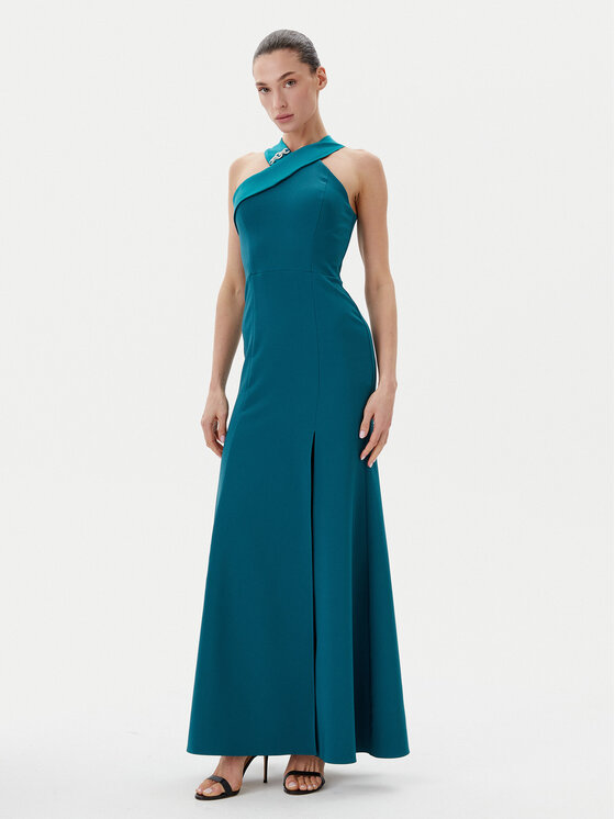 Rinascimento Rinascimento Sukienka wieczorowa CFC0019847002 Zielony Regular Fit