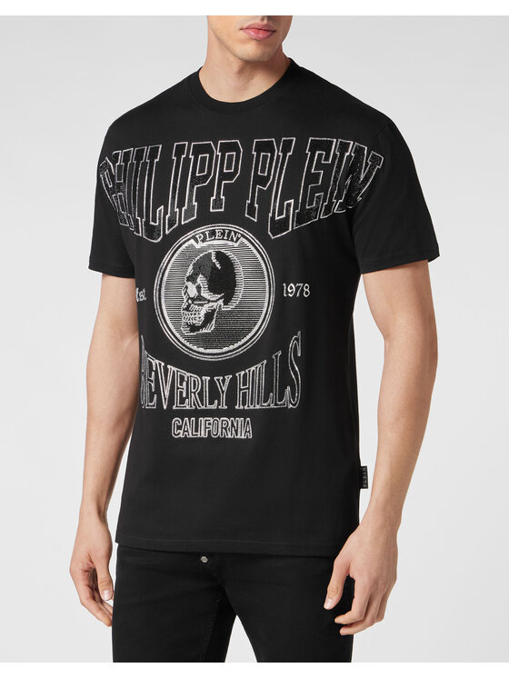 PHILIPP PLEIN PHILIPP PLEIN T-Shirt 3407 Czarny Regular Fit