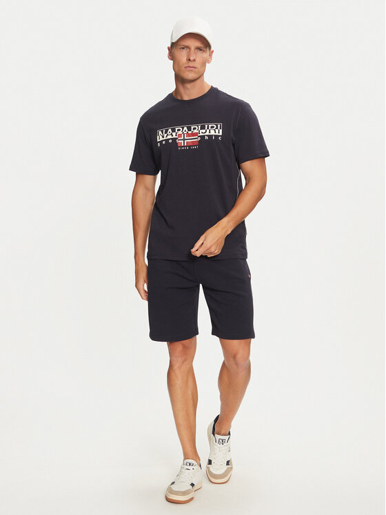 Napapijri Napapijri Sportovní kraťasy Nalis NP0A4H88 Tmavomodrá Regular Fit