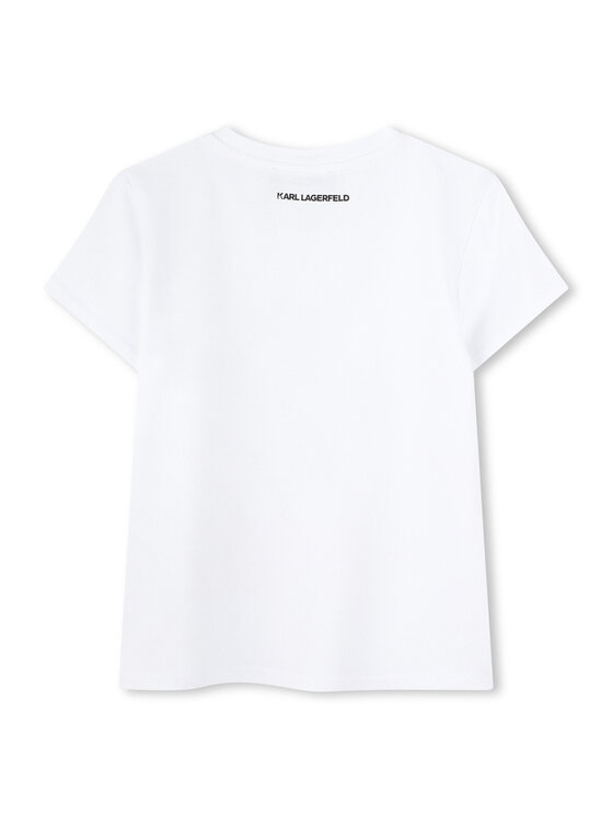 Karl Lagerfeld Kids Karl Lagerfeld Kids T-Shirt Z30489 D Bílá Regular Fit