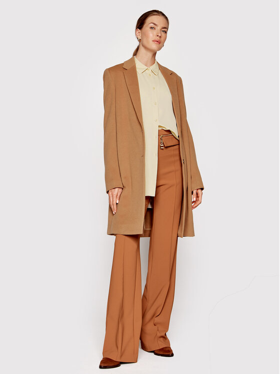 Calvin Klein Calvin Klein Villane mantel Crombie K20K204155 Pruun Regular Fit