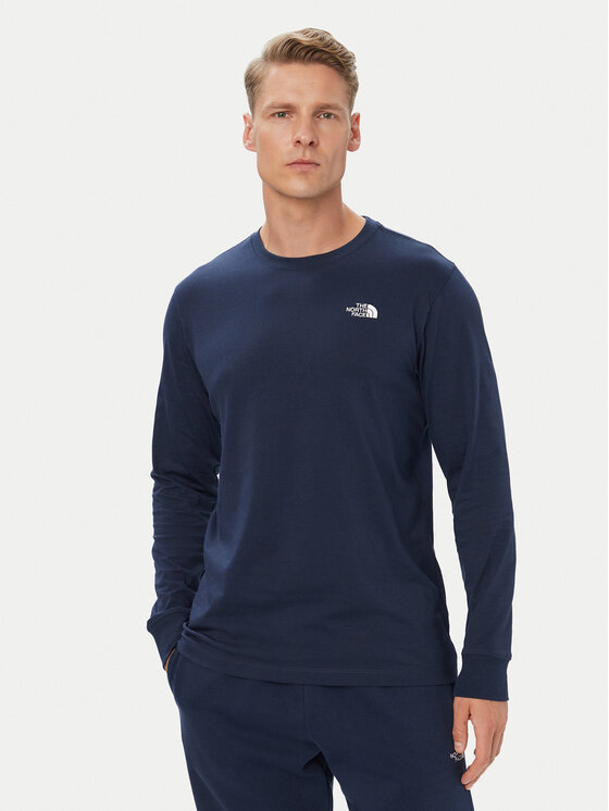 The North Face Longsleeve Evolution Simple Dome NF0A8EU3 Bleumarin Regular Fit