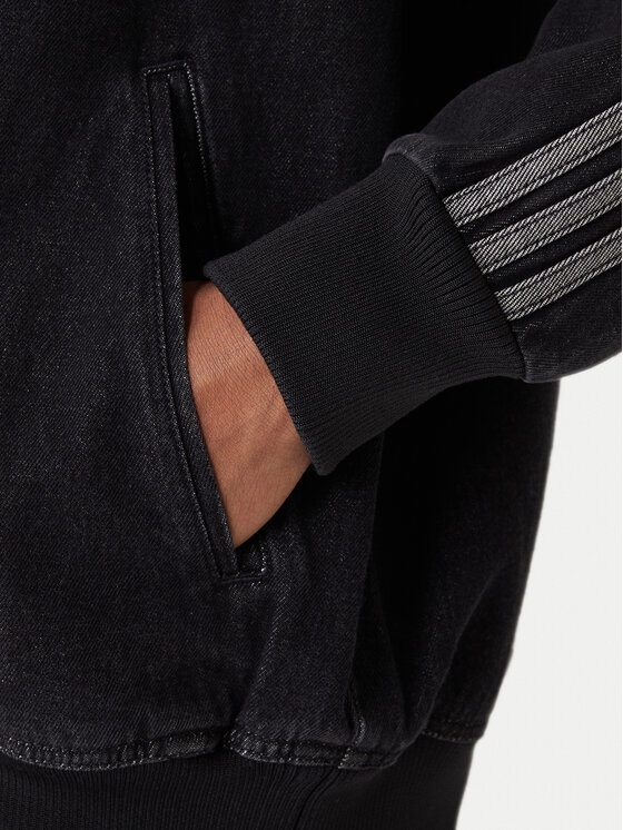 adidas adidas Sweatshirt adicolor Denim Firebird KD1516 Schwarz Loose Fit