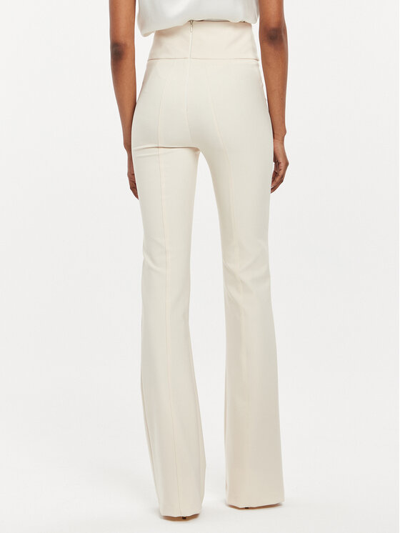 Babylon Babylon Pantaloni di tessuto E00065 Écru Bootcut Fit