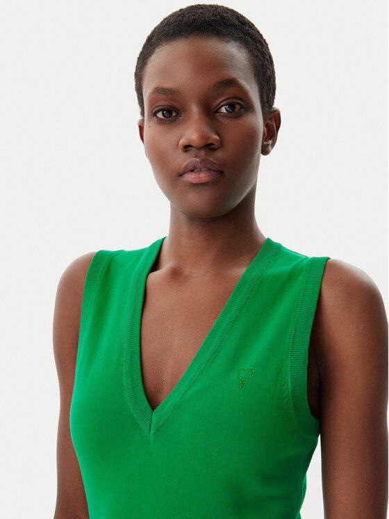 LOLA CASADEMUNT LOLA CASADEMUNT Плетена рокля LS2516005 Зелен Slim Fit