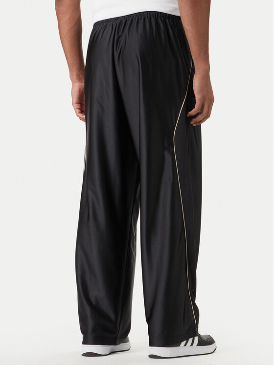 adidas adidas Долнище анцуг Stadium Shiny JZ6848 Черен Loose Fit