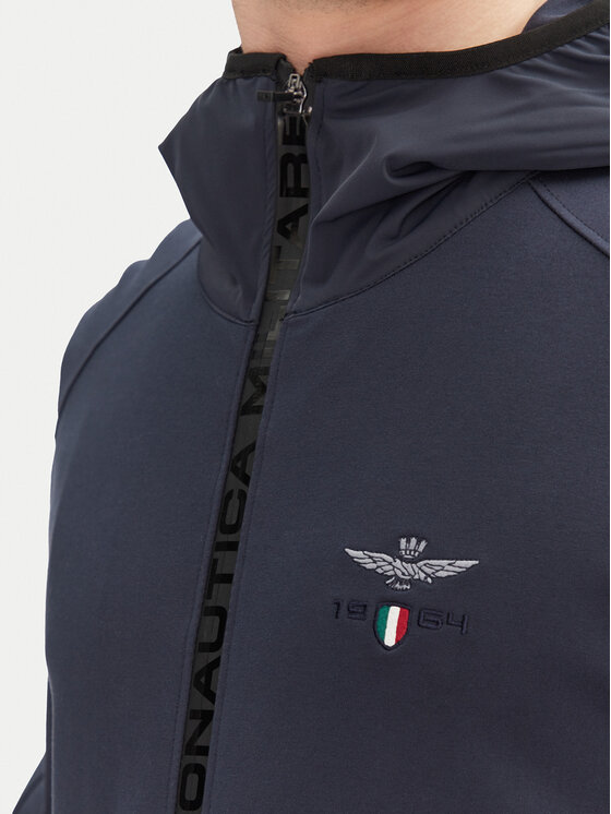 Aeronautica Militare Aeronautica Militare Kurtka przejściowa 251AF497F559 Granatowy Regular Fit