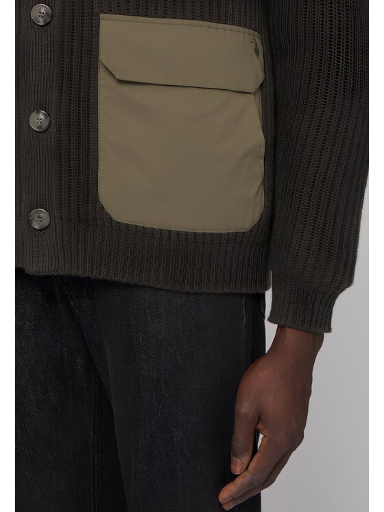 Trussardi Trussardi Cardigan M0268000028N035 Verde Regular Fit