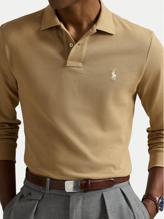 Polo Ralph Lauren Polo Ralph Lauren Polokošile 710680790123 Béžová Custom Slim Fit