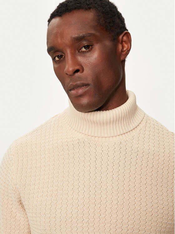Selected Homme Selected Homme Rolák 16094576 Béžová Regular Fit
