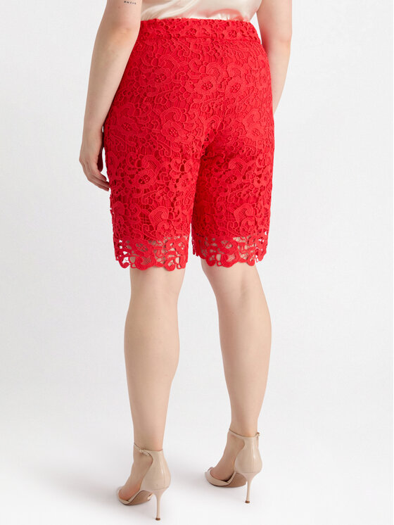 Fiorella Rubino Fiorella Rubino Spodnie materiałowe P724T004894N016 Czerwony Regular Fit
