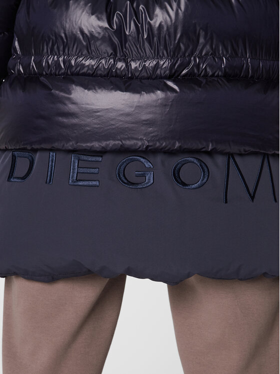 Diego M Diego M Vatovaná bunda 22IM-R432 Tmavomodrá Slim Fit