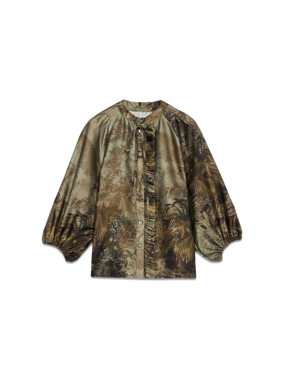 Oltre Oltre Camicia 5216J000791N0S5 Verde Over Fit