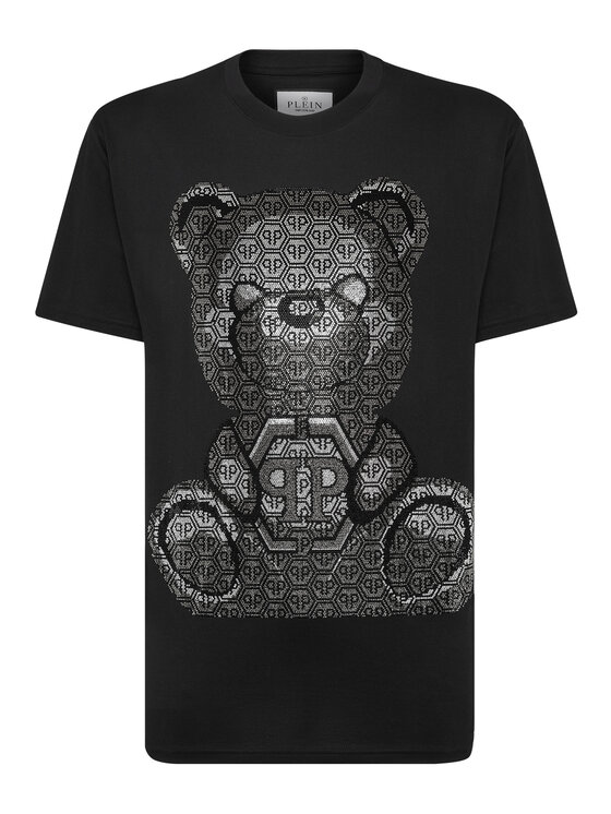 PHILIPP PLEIN PHILIPP PLEIN T-Shirt 457 Czarny Regular Fit