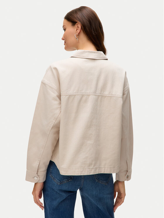 Vero Moda Vero Moda Jeanshemd Jamie 10331693 Beige Relaxed Fit