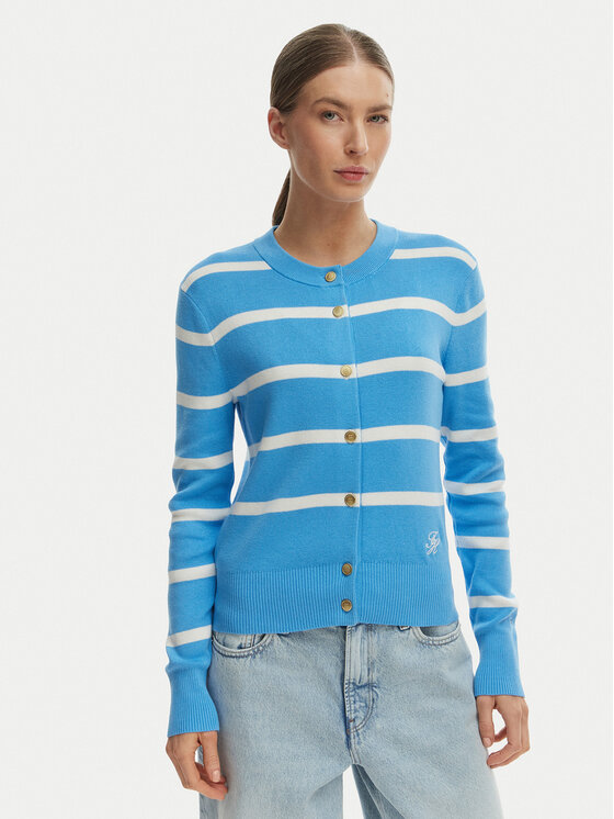 Tommy Hilfiger Tommy Hilfiger Kardigāns WW0WW49617 Zils Regular Fit