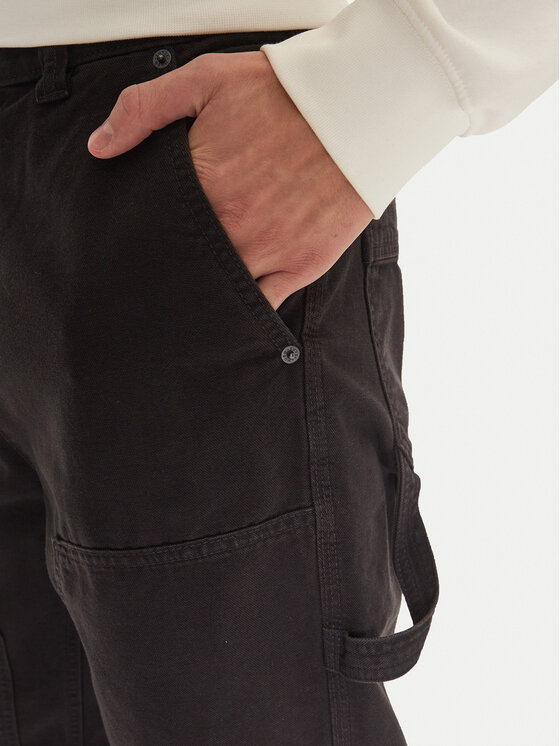 HUGO Hugo Hlače Gioro242D 50510597 Crna Tapered Fit