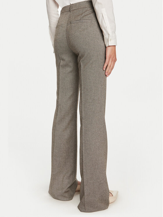 Marella Marella Hlače iz tkanine Doroty 2423136112 Rjava Regular Fit