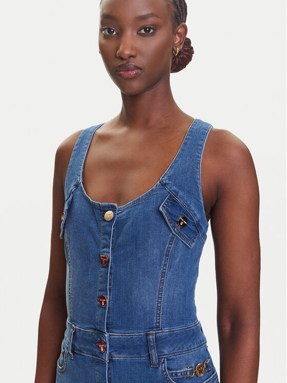 Fracomina Fracomina Vestito di jeans FP25SD4001D46402 Blu Slim Fit