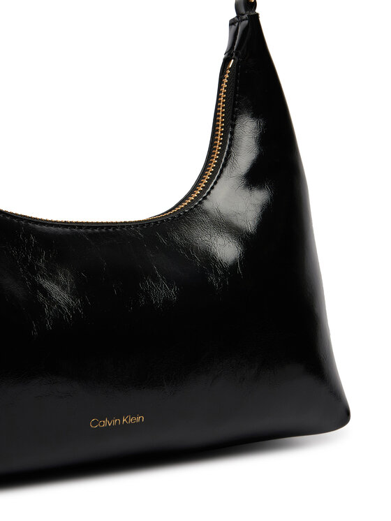 Calvin Klein Calvin Klein Torbica Foil Logo Glossy LV04F3737G Crna