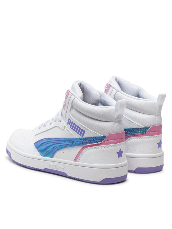 Puma Puma Sneakersy Rebound V6 Mid Bouncy Sky Jr 398725 01 Biały