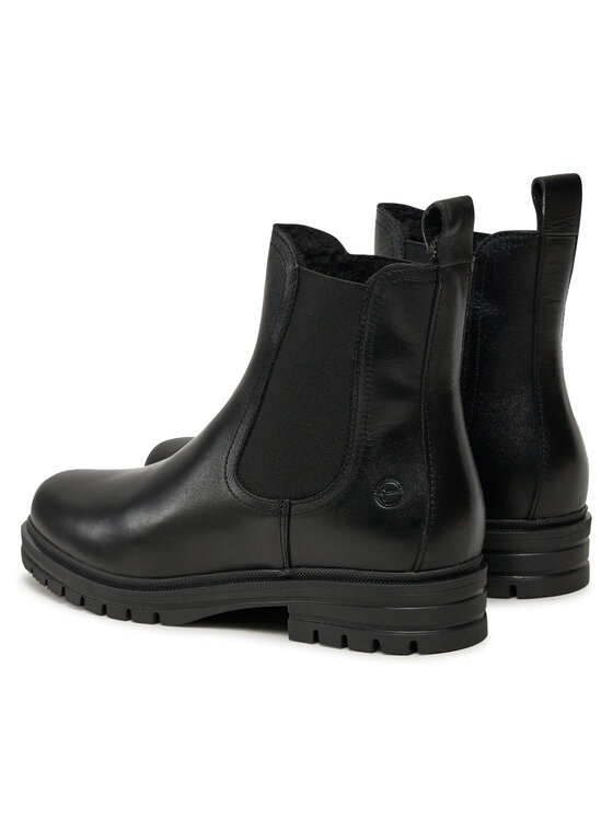Tamaris Tamaris Kotníková obuv s elastickým prvkem 1-26804-43 Černá