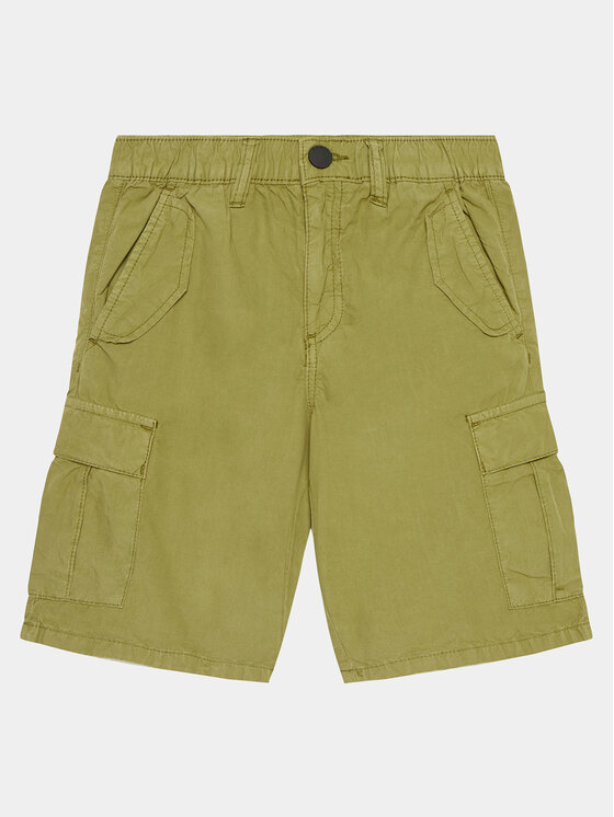 Guess Guess Šortky z materiálu L4GD23 WBHQ0 Zelená Regular Fit