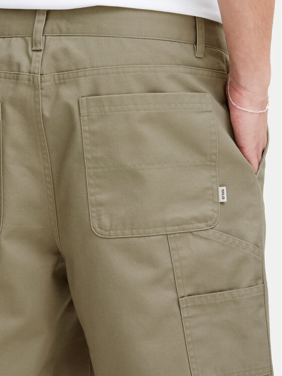 Solid Solid Pantalon scurți din material Alann 21108215 Verde Relaxed Fit