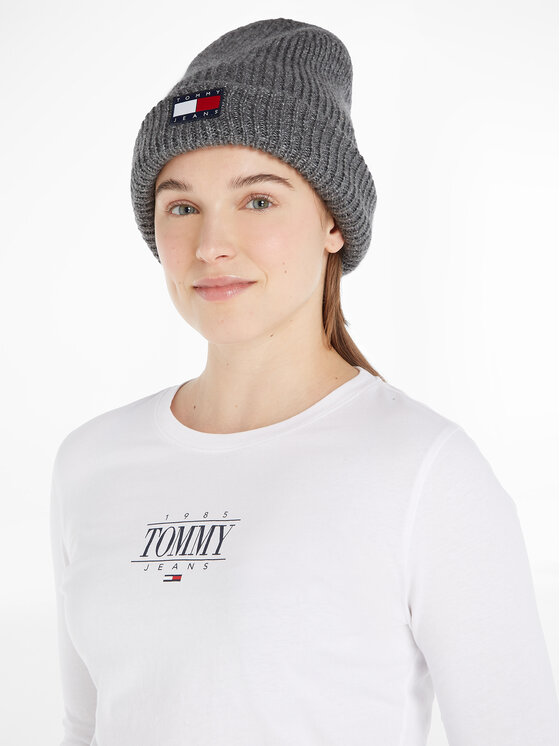 Tommy Jeans Tommy Jeans Шапкa Tjw Soft Ready Beanie AW0AW15464 Сірий