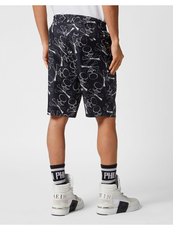 PHILIPP PLEIN PHILIPP PLEIN Szorty materiałowe 9653 Czarny Regular Fit
