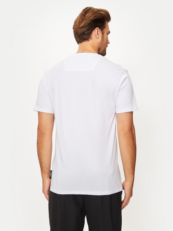Plein Sport Plein Sport T-shirt AADC MTK7197 SJY001N Bijela Regular Fit