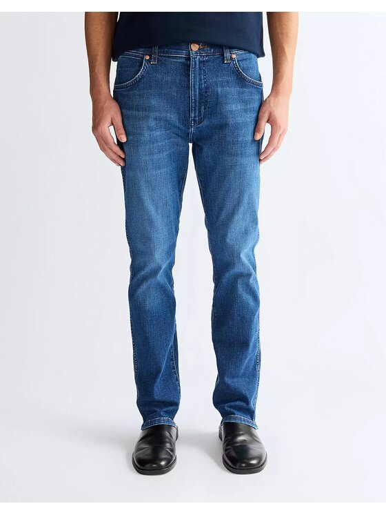 Wrangler Wrangler Jeansy LARSTON Niebieski Slim Fit