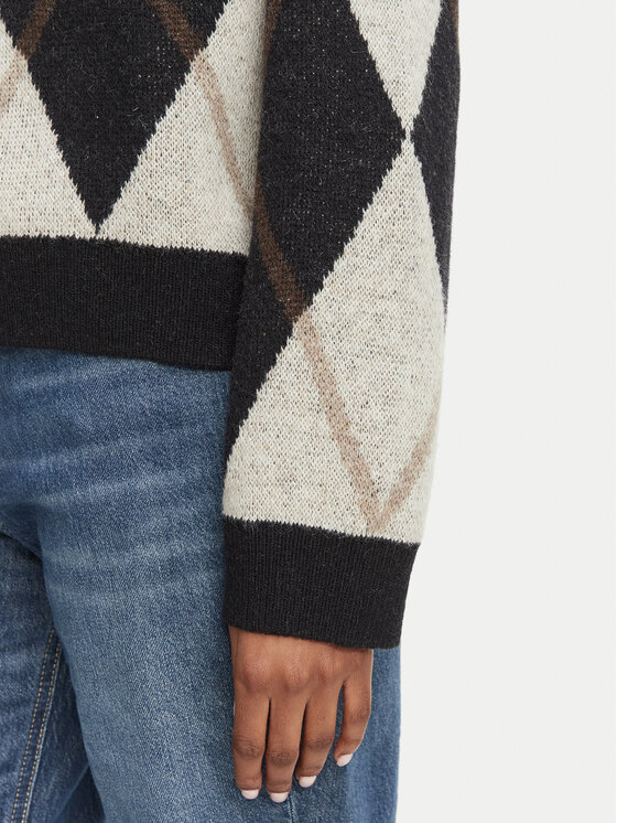 Barbour Barbour Bluză cu gât Marlow LKN1833MI11 Negru Relaxed Fit