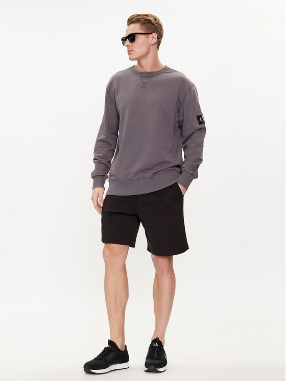 Calvin Klein Jeans Calvin Klein Jeans Pantaloni scurți sport Logo Repeat J30J325129 Negru Regular Fit