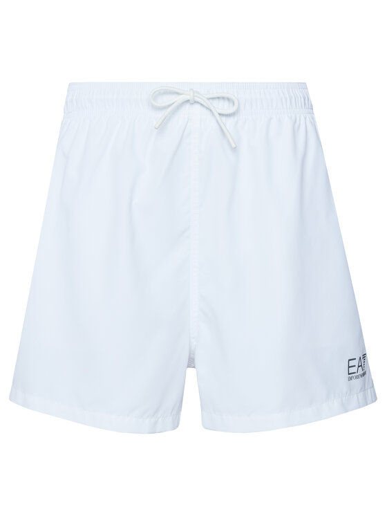 EA7 Emporio Armani Pantaloni scurți pentru înot 7M001677 AF13019 M0076 Alb Regular Fit
