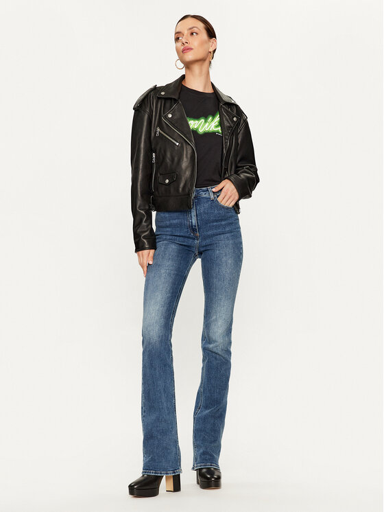 PINKO Pinko Marškinėliai Bussolotto 100355 A1AY Juoda Regular Fit