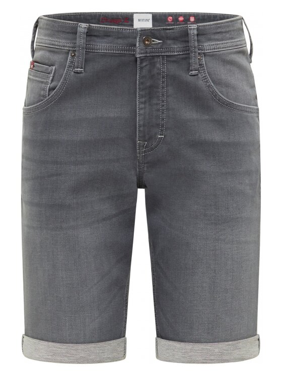 Mustang Mustang Pantaloncini di jeans Style Chicago Grigio Slim Fit