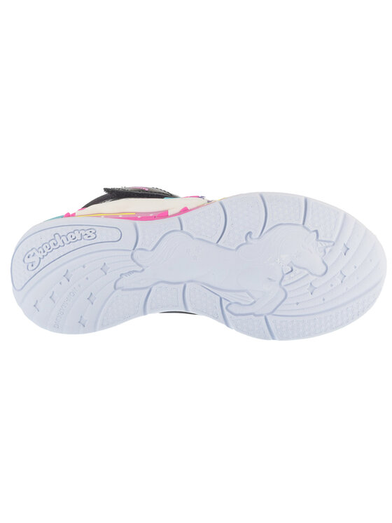 Skechers Skechers Sneakersy S-Lights: Unicorn Chaser - Jumping Magic Czarny