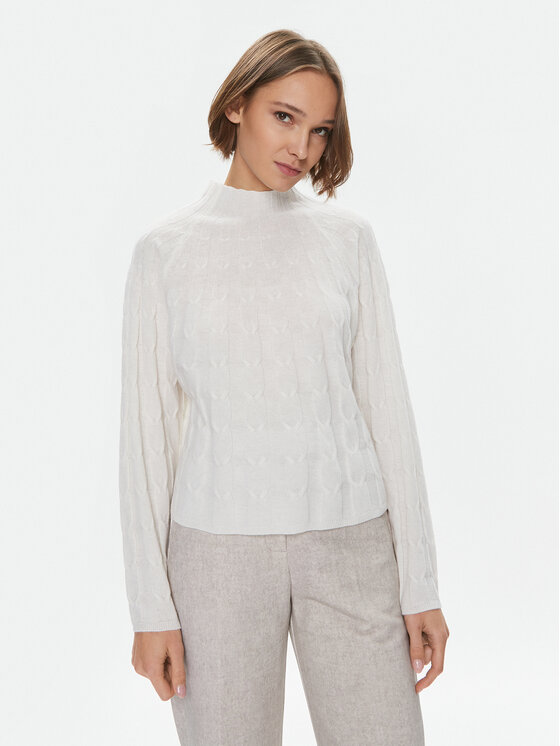 Marella Sveter Kartal 2333660736200 Biela Regular Fit