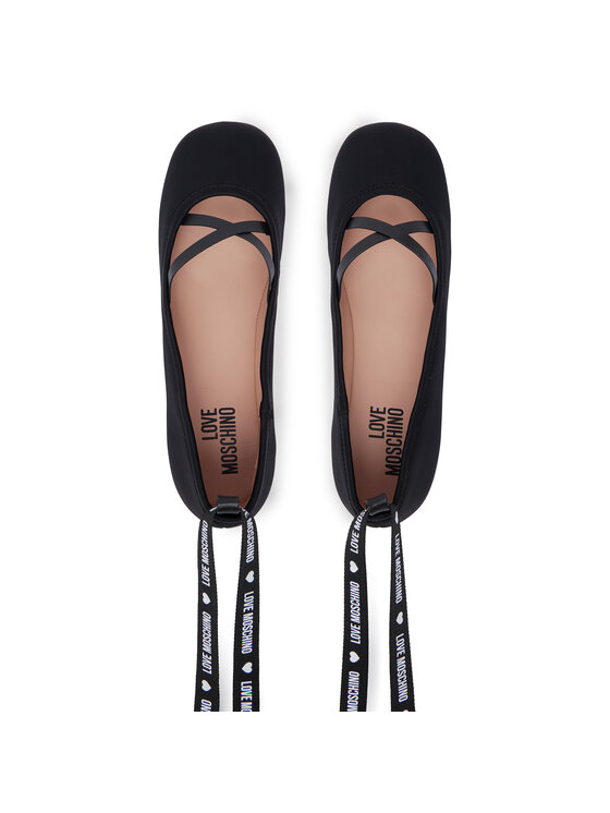 LOVE MOSCHINO LOVE MOSCHINO Baleriny JA11141G1PIM0000 Czarny